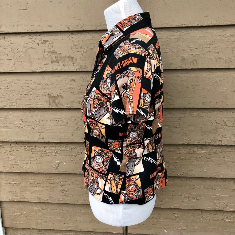 Harley Davidson Throwback Graphic Button Down. - image 5